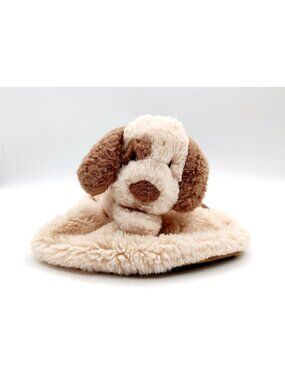 Ebba Eco Collection Tan Brown Puppy Dog Lovey 13" Security Blanket Aurora 2021